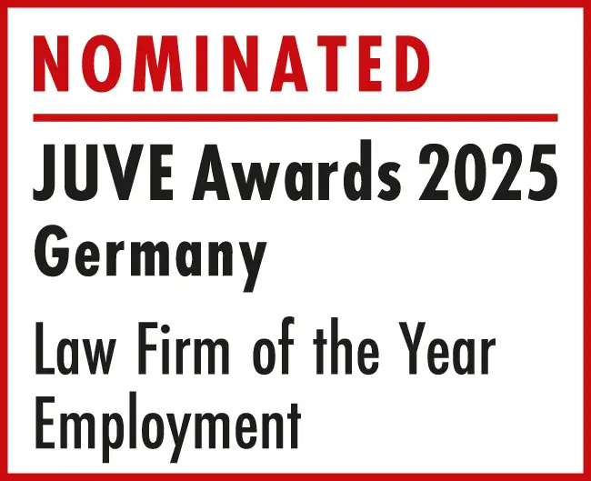 ZIRNGIBL – JUVE Awards 2025: nominated in the Employment Law category